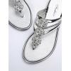 image:imageFloerns Womens Flat Sandals Flip Flop Sandals Summer Slip on Dressy Thong SandalSilver