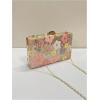 image:imageFloerns Womens Flower Sequin Clutch Purse Crossbody Bag Retro Chain Evening HandbagCoral Pink