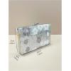image:imageFloerns Womens Flower Sequin Clutch Purse Crossbody Bag Retro Chain Evening HandbagSilver
