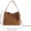 image:imageFloerns Womens Large Capacity Shoulder Bag Vintage Travel Big Bucket BagCoffee