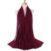 image:imageFloerns Womens Lightweight Breathable Chiffon Long Scarf Shawl Wrap ScarvesBurgundy