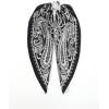 image:imageFloerns Womens Vintage Silk Bandana Paisley Print Headscarf Boho Square Hair ScarfBlack White Geo