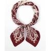 image:imageFloerns Womens Vintage Silk Bandana Paisley Print Headscarf Boho Square Hair ScarfBurgundy