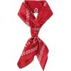 image:imageFloerns Womens Vintage Silk Bandana Paisley Print Headscarf Boho Square Hair ScarfHot Red
