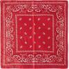 image:imageFloerns Womens Vintage Silk Bandana Paisley Print Headscarf Boho Square Hair ScarfHot Red