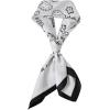 image:imageFloerns Womens Vintage Silk Bandana Paisley Print Headscarf Boho Square Hair ScarfWhite Cream