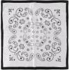 image:imageFloerns Womens Vintage Silk Bandana Paisley Print Headscarf Boho Square Hair ScarfWhite Cream