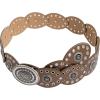 image:imageFloerns Womens Western Style Chunky Belt Wide Disco Belt Circle Y2k BeltsChampagne