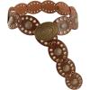 image:imageFloerns Womens Western Style Chunky Belt Wide Disco Belt Circle Y2k BeltsBrown