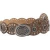 image:imageFloerns Womens Western Style Chunky Belt Wide Disco Belt Circle Y2k BeltsChampagne
