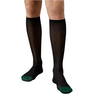 image:imageFloerns Mens Thin Dress Sock Reflective Formal Business Long StockingsBlack and Green