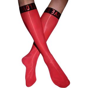 image:imageFloerns Mens Thin Dress Sock Reflective Formal Business Long StockingsRed