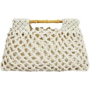 image:imageFloerns Womens Straw Bag Handle Beach Clutch Purse Hobo HandbagBeige