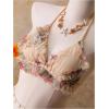 image:imageFloerns Womens 3 Piece Bikini Sets Ruffle Floral Triangle Halter Bathing Suit with Beach Cover UpMulticolor
