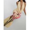 image:imageFloerns Womens Floral Deep V Neck Halter Dress Fishtail Draped Open Back Party Maxi Dresses