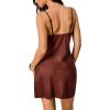 image:imageFloerns Womens Elegant Starfish Dress Draped Neck Backless Cocktail Cami SundressDark Brown