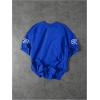 image:imageFloerns Mens Jersey Letter Print Graphic Oversized T Shirt Short Sleeve Crewneck Casual Football Jersey ShirtsDeep Blue