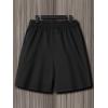 image:imageFloerns Mens Loose Fit Cartoon Graphic Drawstring Elastic Waist Shorts Casual Going Out Track ShortsBlack