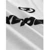 image:imageFloerns Mens Y2k Graphic Short Sleeve Shirts Striped Collared Streetwear Golf ShirtsWhite