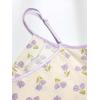 image:imageFloerns Womens 2 Piece Pajama Set Floral Spaghetti Strap Cami Tops and Pants SetsPurple Floral