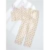 image:imageFloerns Womens 2 Piece Pajama Set Floral Spaghetti Strap Cami Tops and Pants SetsPurple Floral