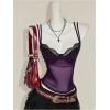 image:imageFloerns Womens 2 Piece Sheer Mesh Spaghetti Strap Y2k Cami Top with Lace BralettePurple