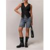 image:imageFloerns Womens Casual Sleeveless Wrap Tie Side Tank Top V Neck Going Out Vest ShirtsBlack