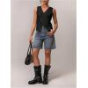 image:imageFloerns Womens Casual Sleeveless Wrap Tie Side Tank Top V Neck Going Out Vest ShirtsBlack