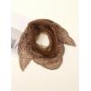 image:imageFloerns Womens Sequin Mesh Sheer Bandana Square Head Scarves Hair Wrap Neck Glitter Head ScarfBrown Sheer