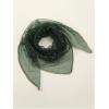 image:imageFloerns Womens Sequin Mesh Sheer Bandana Square Head Scarves Hair Wrap Neck Glitter Head ScarfDark Green Rhinestone
