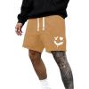 image:imageFloerns Mens Loose Fit Cartoon Graphic Drawstring Elastic Waist Shorts Casual Going Out Track ShortsApricot