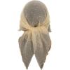 image:imageFloerns Womens Sequin Mesh Sheer Bandana Square Head Scarves Hair Wrap Neck Glitter Head ScarfBeige Champagne Rhinestone
