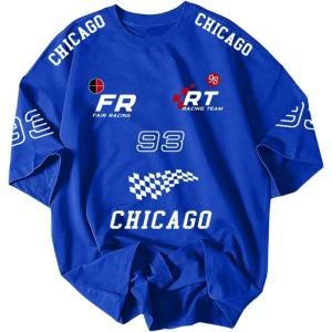 image:imageFloerns Mens Jersey Letter Print Graphic Oversized T Shirt Short Sleeve Crewneck Casual Football Jersey ShirtsDeep Blue