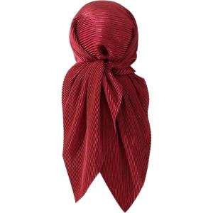 image:imageFloerns Womens Sequin Mesh Sheer Bandana Square Head Scarves Hair Wrap Neck Glitter Head ScarfBurgundy