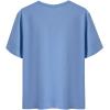 image:imageFloerns Mens Hawaiian Summer Beach Vacation Causal T Shirts Ombre Tropical Print Crewneck Short Sleeve Tee Shirts TopsLight Blue Tropical