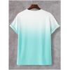 image:imageFloerns Mens Hawaiian Summer Beach Vacation Causal T Shirts Ombre Tropical Print Crewneck Short Sleeve Tee Shirts TopsLight Mint Green