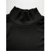 image:imageFloerns Mens Ribbed Knit Sleeveless T Shirt Mock Neck Solid Tank TopBlack
