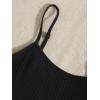image:imageFloerns Womens 3 Pieces Basic Sleeveless Rib Knit Spaghetti Strap Crop Cami TopGrey Multi
