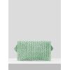 image:imageFloerns Womens Woven Straw Envelope Fringe Trim Rattan Beach Clutch HandbagGreen