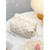 image:imageFloerns Womens Y2k Bow Cute Makeup Bag Zipper Closure Portable Cosmetic Toiletry Bags Pink Bow One SizePink Bow