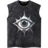image:imageFloerns Mens Eye Graphic Crew Neck Tank Top Sleeveless Punk Casual Shirt TopsBlack Multi