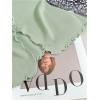 image:imageFloerns Womens 3D Floral Tops Knitted Short Sleeve Sweater V Neck Cute Pullover TopMint Green