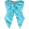 image:imageFloerns Womens Summer Sexy Beach Vacation Strapless Tube Top Starfish Asymmetrical Hem Boho BandeauBlue