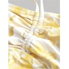 image:imageFloerns Womens 2 Piece Swimsuits Floral Ruched Halter Bikini Tie Side Bathing SuitYellow