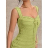 image:imageFloerns Womens Beach Summer Vacation Spring Trave Lace Ruffle Tank Dress Bodycon Mini Dresses Sundresses 2026Mint Green