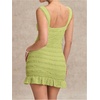 image:imageFloerns Womens Beach Summer Vacation Spring Trave Lace Ruffle Tank Dress Bodycon Mini Dresses Sundresses 2026Mint Green