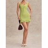 image:imageFloerns Womens Beach Summer Vacation Spring Trave Lace Ruffle Tank Dress Bodycon Mini Dresses Sundresses 2026Mint Green