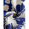 image:imageFloerns Womens Boho Floral Strapless Jumpsuit Sleeveless Vacation Short Belted RomperBlue and White