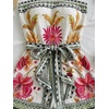 image:imageFloerns Womens Boho Floral Strapless Jumpsuit Sleeveless Vacation Short Belted RomperMint Green