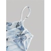 image:imageFloerns Womens Butterfly Ruched Beach Summer Dress Asymmetrical Cami Short DressBlue